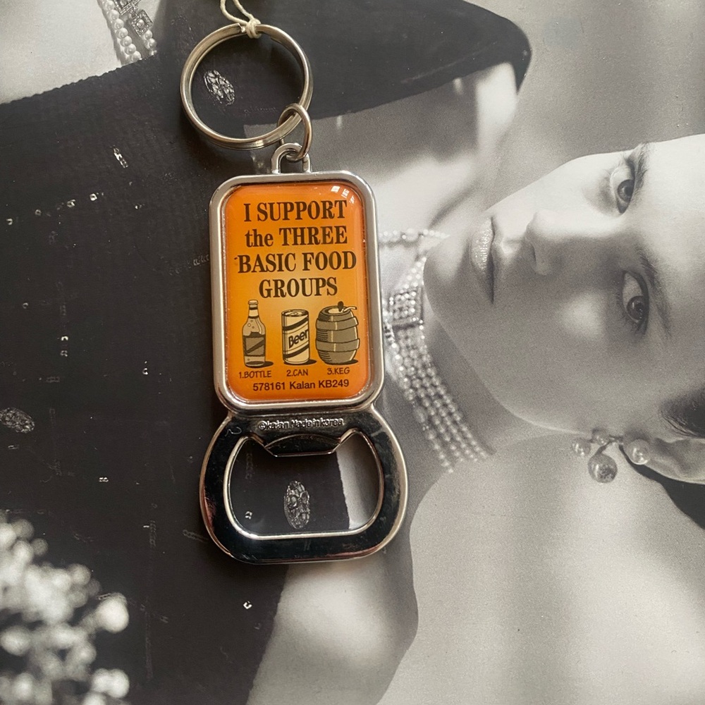 BNWT Humorous heavy duty steel Bottle Opener Keychain!!!
